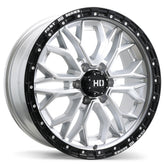 Fast HD - Muramasa - Silver - Gloss Silver with Black Lip - 20" x 9", 30 Offset, 6x139.7 (Bolt pattern), 95.1mm HUB