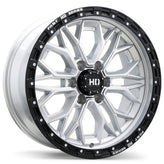 Fast HD - Muramasa - Silver - Gloss Silver with Black Lip - 20" x 9", 0 Offset, 6x139.7 (Bolt pattern), 78mm HUB