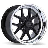 Fast Wheels - FC04V - Black - Gloss Black with Machined Lip - 17" x 10.5", -10 Offset, 5x120.65 (Bolt pattern), 70.3mm HUB