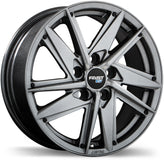 Fast Wheels - EV01 - Gunmetal - Titanium - 20" x 8.5", 45 Offset, 5x112 (Bolt pattern), 66.5mm HUB