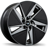 Fast Wheels - EV01(+) - Gunmetal - Titanium - 19" x 8", 45 Offset, 5x112 (Bolt pattern), 66.5mm HUB