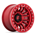 Fuel - FC125 RINCON BEADLOCK - Candy Red - 17" x 9", -38 Offset, 5x127 (Bolt pattern), 71.5mm HUB