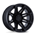 Fuel - FC401 BRAWL - Black - Matte Black with Gloss Black Lip - 20" x 10", -18 Offset, 8x180 (Bolt pattern), 124.2mm HUB