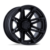 Fuel - FC401 BRAWL - Black - Matte Black with Gloss Black Lip - 20" x 10", -18 Offset, 8x170 (Bolt pattern), 125.1mm HUB