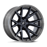 Fuel - FC402 CATALYST - Black - Gloss Black with Brushed Gray Tint Face & Lip - 20" x 9", 1 Offset, 6x139.7 (Bolt pattern), 106.1mm HUB