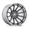 Fuel - FC403 BURN - Grey - Platinum with Chrome Lip - 20" x 10", -18 Offset, 6x135 (Bolt pattern), 87.1mm HUB