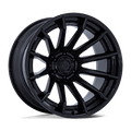 Fuel - FC403 BURN - Black - Matte Black with Gloss Black Lip - 22" x 10", -18 Offset, 5x127 (Bolt pattern), 71.5mm HUB