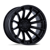 Fuel - FC403 BURN - Black - Matte Black with Gloss Black Lip - 24" x 12", -44 Offset, 5x127 (Bolt pattern), 71.5mm HUB