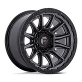 Fuel - FC866 PISTON - Gunmetal - Matte Gunmetal with Gloss Black Lip - 17" x 9", -12 Offset, 6x139.7 (Bolt pattern), 106.1mm HUB