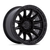 Fuel - FC866 PISTON - Black - Blackout - 17" x 9", 1 Offset, 6x139.7 (Bolt pattern), 106.1mm HUB