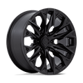 Fuel - D804 FLAME - Black - Blackout - 20" x 9", 1 Offset, 6x135 (Bolt pattern), 87.1mm HUB