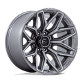 Fuel - FLUX - Gunmetal - Platinum - 22" x 10", -18 Offset, 8x170 (Bolt pattern), 125.1mm HUB