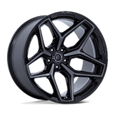 Fuel - FLUX - Black - Gloss Black Brushed Face with Gray Tint - 17" x 9", -12 Offset, 5x127 (Bolt pattern), 71.5mm HUB