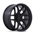 Fuel - FLUX - Black - Blackout - 22" x 12", -44 Offset, 6x135 (Bolt pattern), 87.1mm HUB