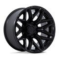 Fuel - FLUX - Black - Blackout - 22" x 10", -18 Offset, 8x165.1 (Bolt pattern), 125.1mm HUB