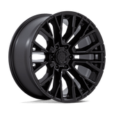 Fuel - D847 REBAR - Black - Blackout - 20" x 9", 1 Offset, 6x139.7 (Bolt pattern), 106.1mm HUB