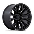 Fuel - D847 REBAR - Black - Blackout - 17" x 9", 1 Offset, 6x139.7 (Bolt pattern), 106.1mm HUB