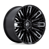 Fuel - D849 REBAR - Black - Gloss Black Milled - 20" x 10", -18 Offset, 8x170 (Bolt pattern), 125.1mm HUB