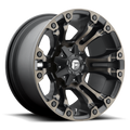 Fuel - D569 VAPOR - Black - Matte Black Double Dark Tint - 20" x 10", -18 Offset, 8x165.1 (Bolt pattern), 125.1mm HUB