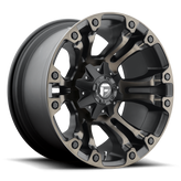 Fuel - D569 VAPOR - Black - Matte Black Double Dark Tint - 20" x 10", -18 Offset, 8x165.1 (Bolt pattern), 125.1mm HUB