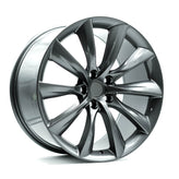 OE+ - TL05 - Gunmetal - Gloss Gunmetal - 19" x 9.5", 45 Offset, 5x114.3 (Bolt pattern), 64.1mm HUB