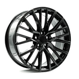 OE+ - LX02 - Black - Gloss Black - 20" x 8", 35 Offset, 5x114.3 (Bolt pattern), 60.1mm HUB