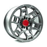 OE+ - TT01S - Gunmetal - Matte Gunmetal - 17" x 8", 15 Offset, 6x139.7 (Bolt pattern), 106.1mm HUB