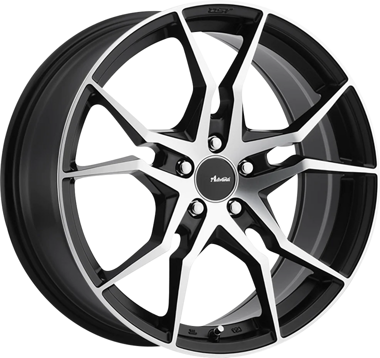 Advanti - Hydra - Black - Matte Black W/ Machined Face - 20" x 10", 35 Offset, 5x114.3 (Bolt pattern), 73.1mm HUB