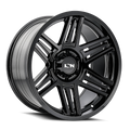 Ion Alloy - 147 - Black - Gloss Black - 20" x 9", 0 Offset, 8x170 (Bolt pattern), 125.2mm HUB