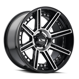 Ion Alloy - 149 - Black - Gloss Black Machined - 20" x 10", -24 Offset, 8x165.1 (Bolt pattern), 125.2mm HUB