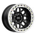 KMC Wheels - KM235 GRENADE CRAWL BEADLOCK - Black - Satin Black - 18" x 9", 10 Offset, 8x165.1 (Bolt pattern), 125.1mm HUB