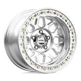 KMC Wheels - KM235 GRENADE CRAWL BEADLOCK - Silver - Machined - 18" x 9", -24 Offset, 6x139.7 (Bolt pattern), 108.0mm HUB