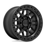 KMC Wheels - KM549 GRS - Black - Satin Black - 17" x 9", 18 Offset, 5x150 (Bolt pattern), 110.1mm HUB