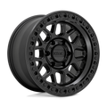 KMC Wheels - KM549 GRS - Black - Satin Black - 17" x 9", 18 Offset, 6x135 (Bolt pattern), 87.1mm HUB