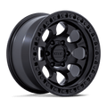 KMC Wheels - KM550 RIOT SBL - Black - Satin Black - 17" x 9", -12 Offset, 5x127 (Bolt pattern), 71.5mm HUB