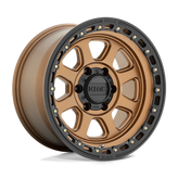 KMC Wheels - KM548 CHASE - Bronze - Matte Bronze with Black Lip - 18" x 9", 0 Offset, 8x180 (Bolt pattern), 124.2mm HUB