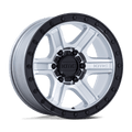 KMC Wheels - KM551 OUTRUN - Silver - Machined with Gloss Black Lip - 17" x 8.5", -10 Offset, 5x127 (Bolt pattern), 71.5mm HUB