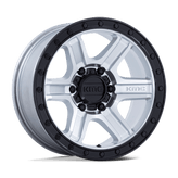 KMC Wheels - KM551 OUTRUN - Silver - Machined with Gloss Black Lip - 17" x 8.5", -10 Offset, 6x139.7 (Bolt pattern), 106.1mm HUB