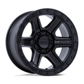 KMC Wheels - KM551 OUTRUN - Black - Matte Black with Gloss Black Lip - 17" x 8.5", -10 Offset, 6x135 (Bolt pattern), 87.1mm HUB