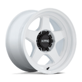 KMC Wheels - KM728 LOBO - white - Gloss White - 17" x 8.5", -10 Offset, 6x139.7 (Bolt pattern), 106.1mm HUB
