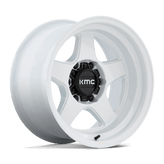 KMC Wheels - KM728 LOBO - white - Gloss White - 17" x 8.5", 18 Offset, 5x127 (Bolt pattern), 71.5mm HUB