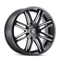 Kraze Wheels - CRAY - Black - Satin Black Milled - 18" x 8", 40 Offset, 5x112/114.30 (Bolt pattern), 73.0mm HUB