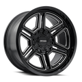 Mayhem - HERMOSA - Black - Gloss Black Milled - 20" x 10", -25 Offset, 8x165.1 (Bolt pattern), 130.8mm HUB