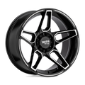 Moto Metal - MO994 FANG - Black - Gloss Black Machined - 20" x 12", -44 Offset, 8x170 (Bolt pattern), 125.1mm HUB