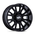 Moto Metal - MO810 LEGACY - Black - Gloss Black - 17" x 9", 1 Offset, 5x127/139.70 (Bolt pattern), 78.1mm HUB