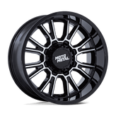 Moto Metal - MO810 LEGACY - Black - Gloss Black Machined - 18" x 9", 20 Offset, 5x127/139.70 (Bolt pattern), 78.1mm HUB