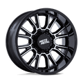 Moto Metal - MO810 LEGACY - Black - Gloss Black Machined - 20" x 9", 1 Offset, 5x139.7/150 (Bolt pattern), 110.1mm HUB