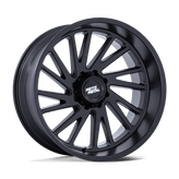 Moto Metal - MO811 COMBAT - Black - Matte Black - 24" x 12", -44 Offset, 8x170 (Bolt pattern), 125.1mm HUB