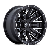 MSA Offroad Wheels - M49 CREED - Black - Matte Black Machined - 14" x 7", 10 Offset, 4x156 (Bolt pattern), 115.1mm HUB