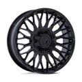 MSA Offroad Wheels - M50 CLUBBER - Black - Matte Black Ddt - 14" x 7", 10 Offset, 4x137/156 (Bolt pattern), 110.1mm HUB